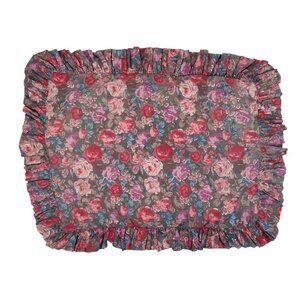 Floral Cottagecore Pillow Shams Set of 2 Ruffle Fem Country Farmhouse